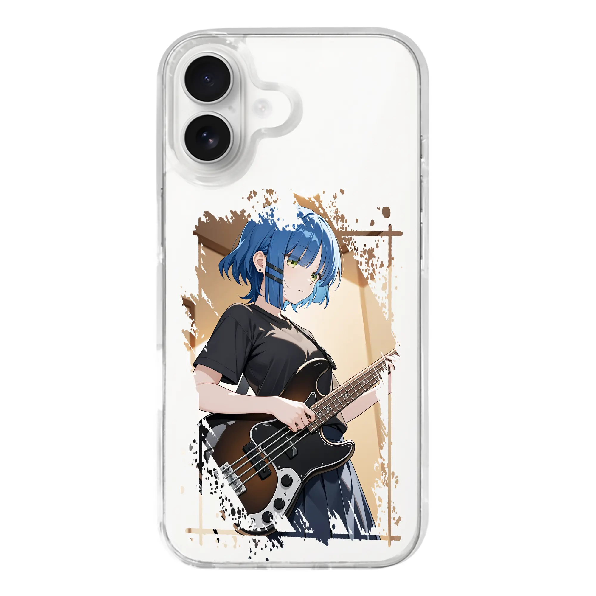 ぼっちざろっく！ グッズ,山田リョウ - iPhone 17シリーズ 透明スマホケース – 薄型・耐衝撃・精密フィット保護カバー